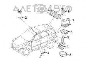 Antenna amplifier Mercedes X164 GL
