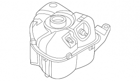 Coolant expansion tank for BMW i4 21-25 I4. Edrive35, edrive40, M50, xdrive40, Edrive35, edrive40