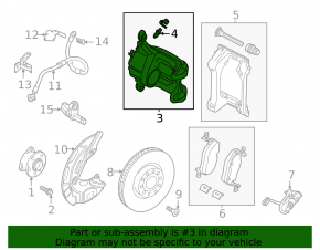 Front left caliper Volkswagen ID.4 21-23