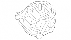 Right engine mount for BMW X3 F25 11-17 N55
