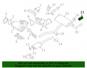 Muffler tip left Volvo XC60 18-21 T5, T6 chrome