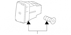 Tire Pressure Button Honda CRV 12-16
