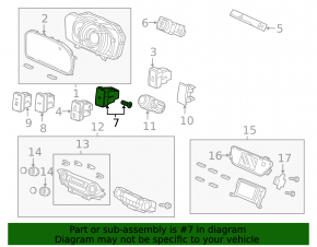 Tire Pressure Button Honda CRV 12-16