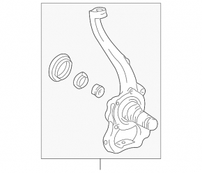 Front left axle shaft for Lexus LX 98-07
