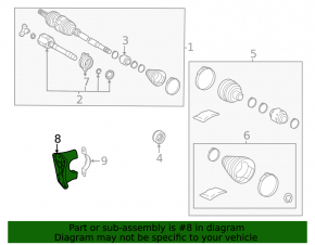 Toyota Sienna 21-25 Hanger Bearing Bracket