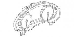 Instrument cluster Audi A6 C7 12-13