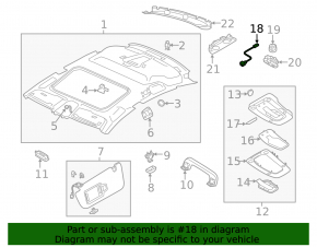 Microphone for the front light of the Audi E-Tron 19-23