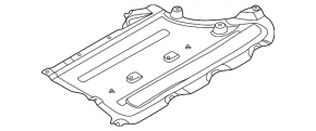 Central underbody protection for BMW X3 G01 18-21