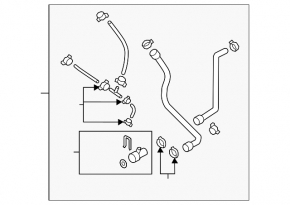 Cooling system hose VW Jetta 11-18 USA 1.4T