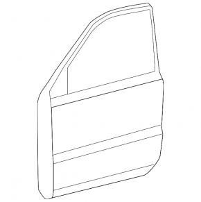 Bare door front right Lexus GX470 03-09
