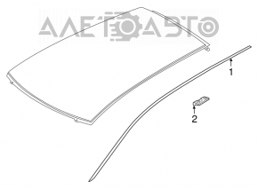 Roof lining left Nissan Leaf 13-17