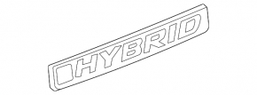 Emblem inscription HYBRID wing front right Honda CRV 20-22