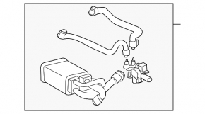 Toyota Prius 2020 charcoal canister absorber