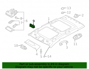 Rear light for Kia Sportage 17-22 without panoramic windows, black