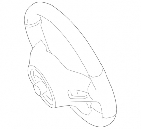 Mercedes H247 GLA 20-23 steering wheel, black leather with paddle shifters