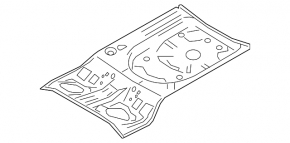 Trunk trough Mazda 3 19- 4d AWD Japan built