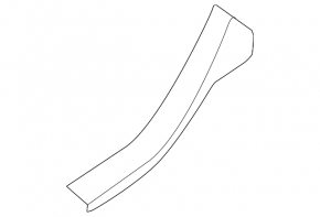 Ford C-max MK2 13-18 black rear left door sill plate