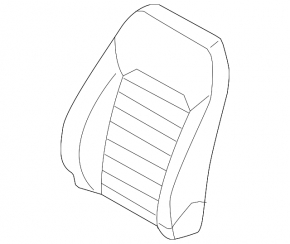 Passenger seat for Ford Fusion mk5 13-14 without airbag, leather