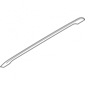 Longitudinal right railing Ford Explorer 16-19 rest black, paint peeling