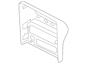 Jaguar F-Pace X761 17-20 rear center console trim, black