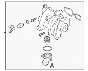 Thermostat housing VW CC 08-17