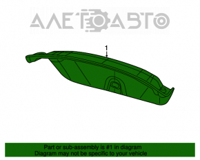 Chrysler 200 15-17 Black Trunk Lid Trim
