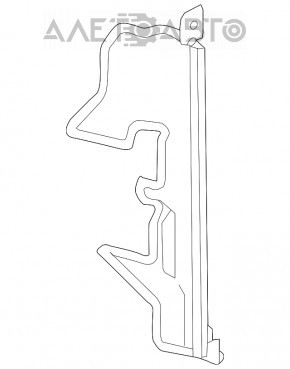 Right radiator deflector Nissan Rogue 17-