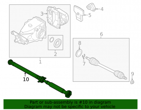 Propeller shaft propeller BMW 3 F30 17-18 RWD