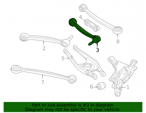 Upper control arm, front left, rear, BMW 2 G42 23-25 M