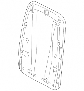 Audi Q3 83A 19-25 rear passenger seat trim, black, scratched