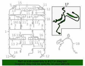 High-voltage cable for the Audi E-Tron 19-23 front battery