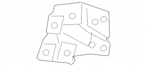 Left fender bracket for Toyota Camry v70 18-24