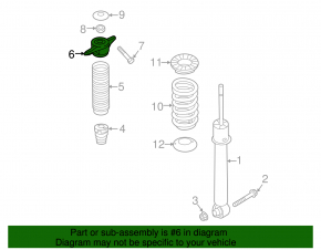Shock absorber support rear left Kia Sorento 16-20