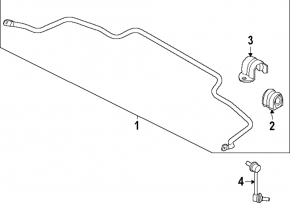 Front left stabilizer link Kia EV9 24-26