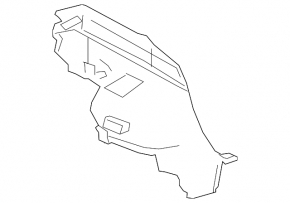 Arch trim left Toyota Prius 50 Prime 17-19 black