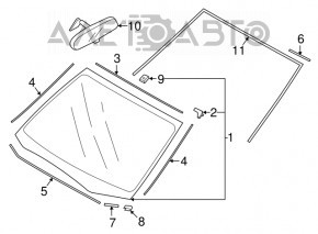 Subaru Impreza 17-19 GK windshield heated, lane keeping assist