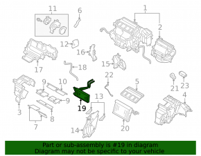Subaru Outback 10-14 Evaporator