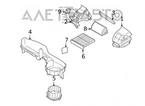Motor heater fan Subaru Forester 19- SK