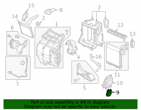 Actuator motor drive heater air conditioner Honda HR-V 16-22
