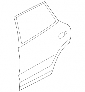 Door bare rear right VW Touareg 11-17 AND