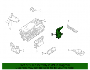 Toyota Highlander 20-25 High Voltage Cable Through the Entire Body, Hybrid