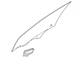 Front right door glass for Kia Sportage 23-26
