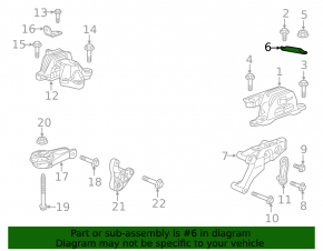 Right engine mount strut Chevrolet Malibu 19- 1.5T