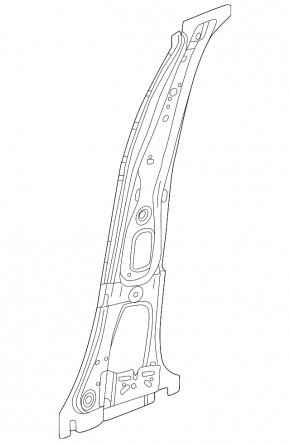 Central left body pillar Chevrolet Equinox EV 24-26 on the body