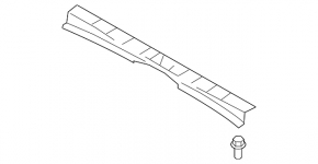 Subaru Forester 14-18 SJ trunk opening trim is worn