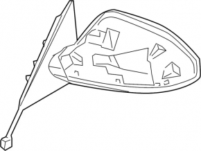 Left side mirror assembly for Infiniti FX35 FX45 03-06
