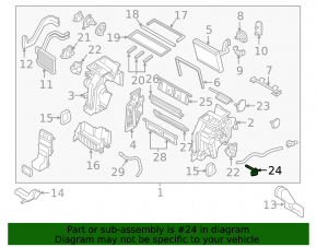 Air temperature sensor in the heater Kia Forte 4d 14-18