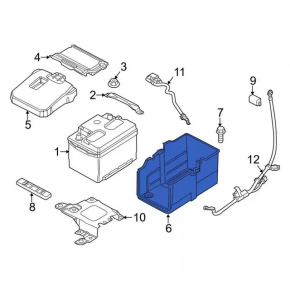 Battery case Ford Escape MK3 13-16 without covers
