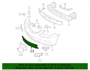 Mazda3 03-08 SIGNEDA Front Bumper Lower Grille