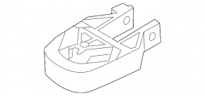 Central engine mount for Ford Transit Connect MK2 13-22 2.5